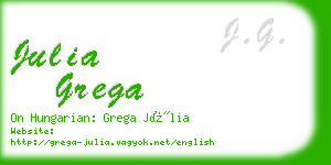 julia grega business card